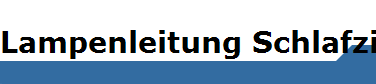 Lampenleitung Schlafzimmer (Schrankwand)