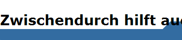 Zwischendurch hilft auch der Kran